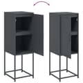 Miniatyrbilde 11 av 11: vidaXL Highboard antrasitt 36x39x107 cm stål