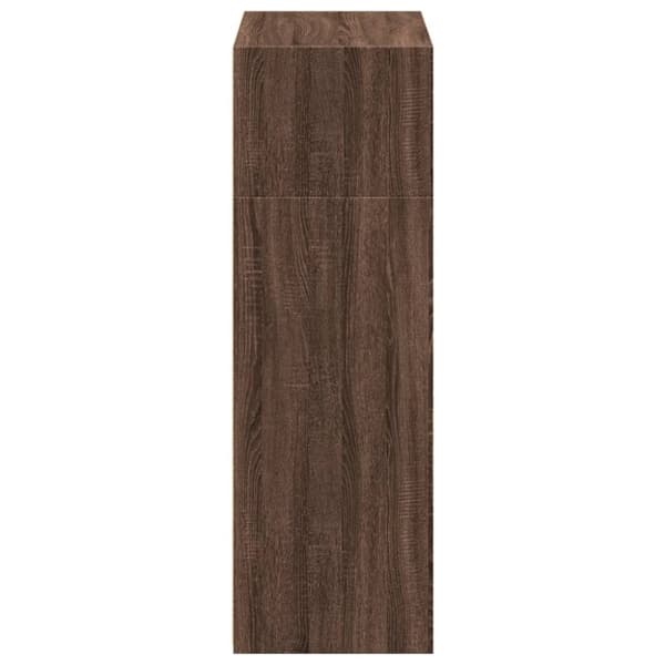 vidaXL Högskåp brun ek 70x41x124 cm konstruerat trä