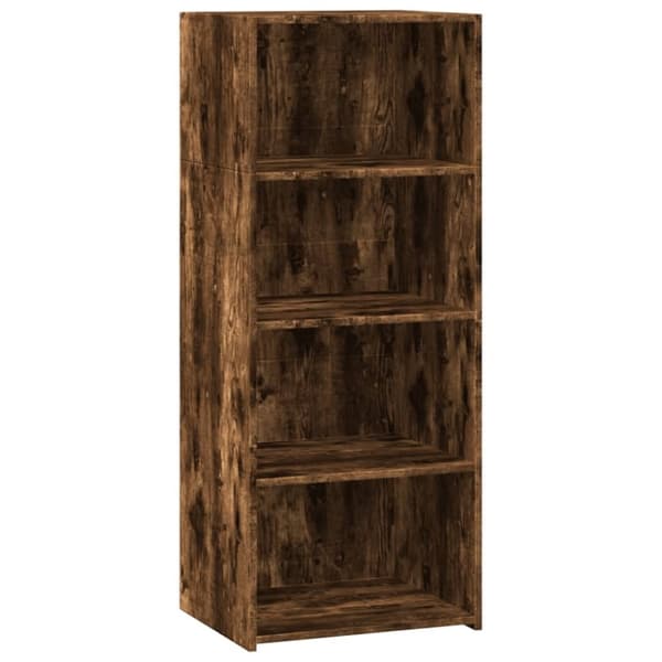vidaXL Hylle røkt eik 50x41x124 cm konstruert tre