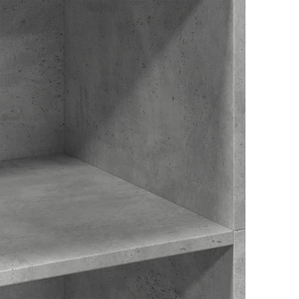 vidaXL Hylle betonggrå 70x41x124 cm konstruert tre