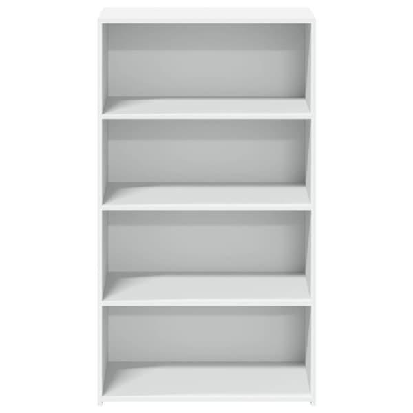 vidaXL Hylle hvit 70x41x124 cm konstruert tre