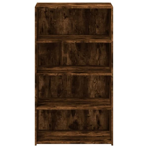 vidaXL reol 70x41x124 cm konstrueret træ røget egetræsfarve