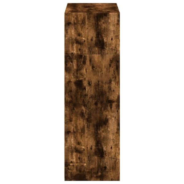 vidaXL reol 70x41x124 cm konstrueret træ røget egetræsfarve