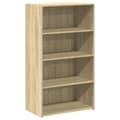 Miniatyrbillede 3 af 11: vidaXL reol 70x41x124 cm konstrueret træ sonoma-eg