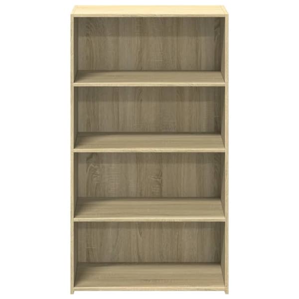 vidaXL reol 70x41x124 cm konstrueret træ sonoma-eg