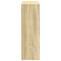 Miniatyrbillede 6 af 11: vidaXL reol 70x41x124 cm konstrueret træ sonoma-eg