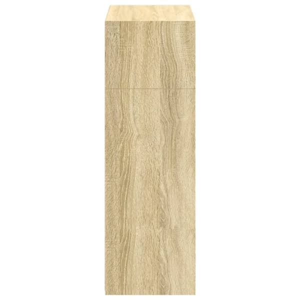 vidaXL reol 70x41x124 cm konstrueret træ sonoma-eg