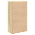 Miniatyrbillede 7 af 11: vidaXL reol 70x41x124 cm konstrueret træ sonoma-eg