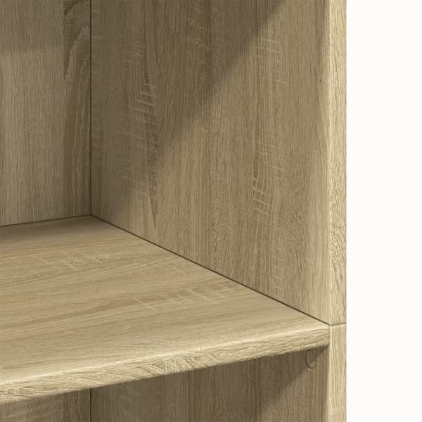 vidaXL reol 70x41x124 cm konstrueret træ sonoma-eg