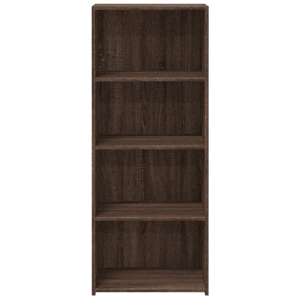 vidaXL reol 50x41x124 cm konstrueret træ brun egetræsfarve