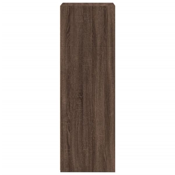 vidaXL reol 50x41x124 cm konstrueret træ brun egetræsfarve