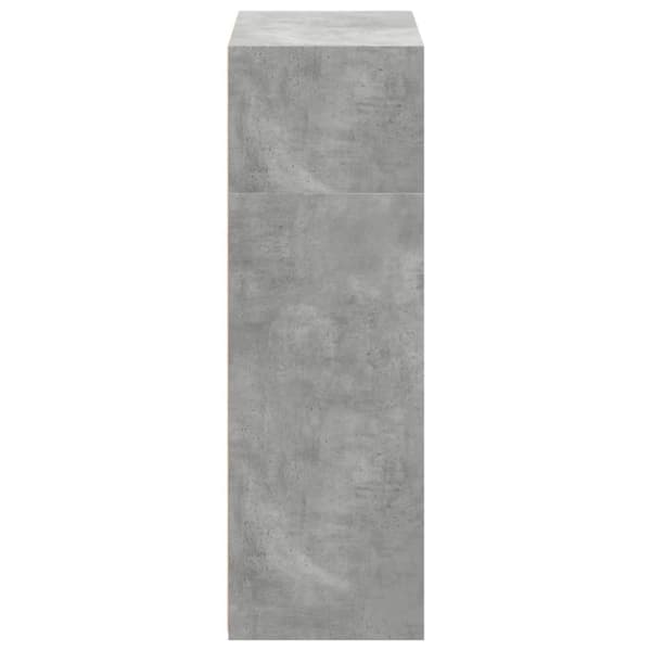 vidaXL reol 70x41x124 cm konstrueret træ betongrå