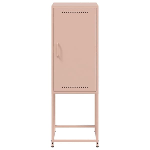 vidaXL Kaappi pinkki 36x39x107 cm teräs