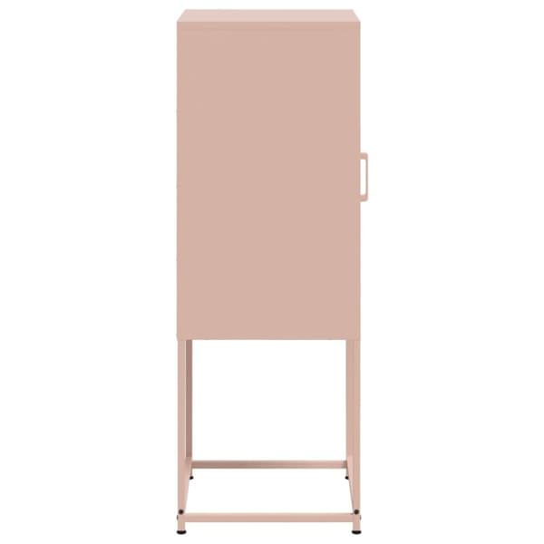 vidaXL Kaappi pinkki 36x39x107 cm teräs
