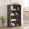 Miniatyrbillede 2 af 11: vidaXL reol 70x41x124 cm konstrueret træ brun egetræsfarve