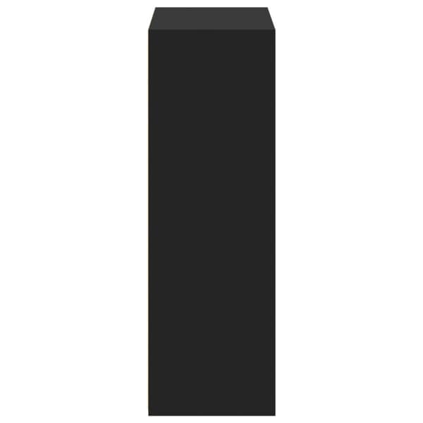 vidaXL reol 70x41x124 cm konstrueret træ sort