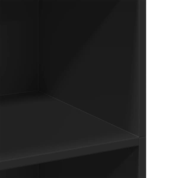 vidaXL reol 70x41x124 cm konstrueret træ sort