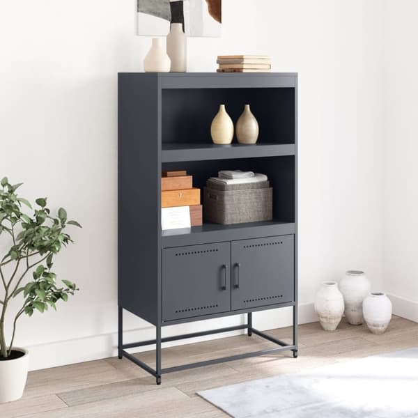 vidaXL skab 68,5x38,5x107 cm stål olivengrøn