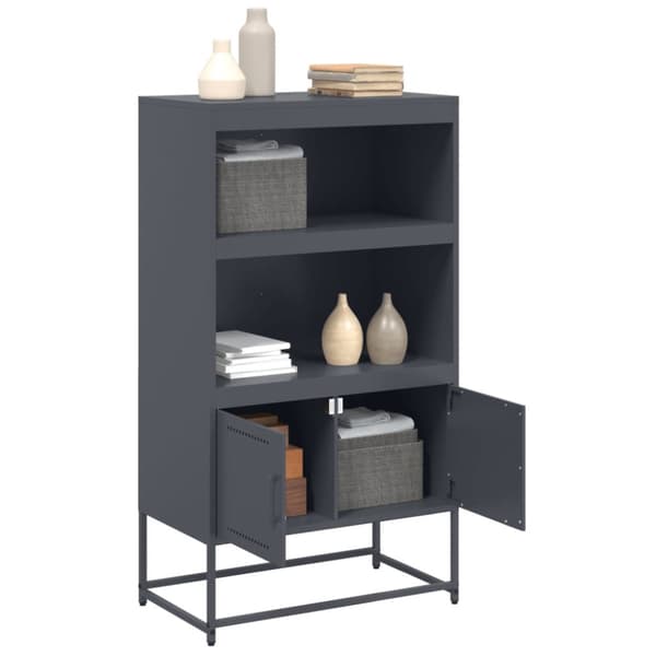 vidaXL skab 68,5x38,5x107 cm stål olivengrøn