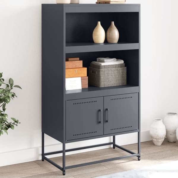 vidaXL skab 68,5x38,5x107 cm stål olivengrøn