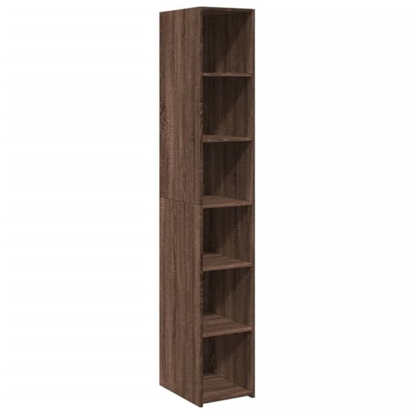 vidaXL Kaappi ruskea tammi 30x41x185 cm tekninen puu