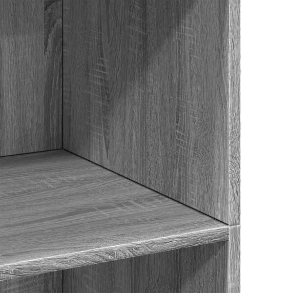 vidaXL reol 70x41x124 cm konstrueret træ grå sonoma-eg