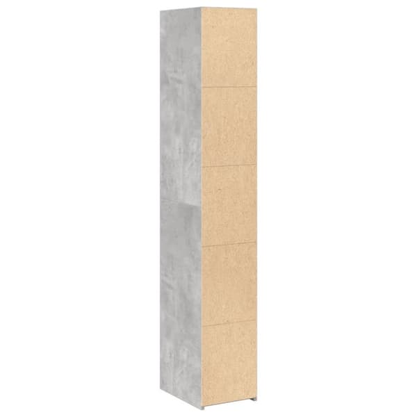 vidaXL Högskåp betonggrå 30x41x185 cm konstruerat trä
