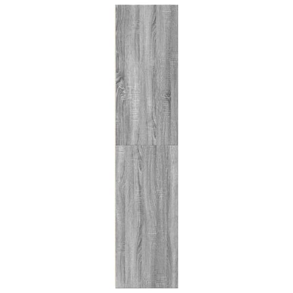 vidaXL reol 30x41x185 cm konstrueret træ grå sonoma-eg