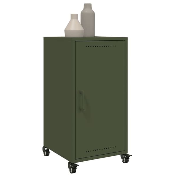 vidaXL skab 36x39x72 cm stål olivengrøn