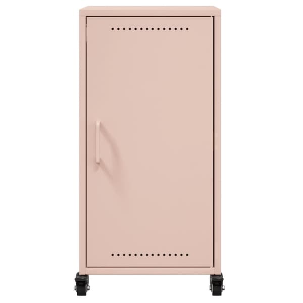 vidaXL Skjenk rosa 36x39x72 cm stål