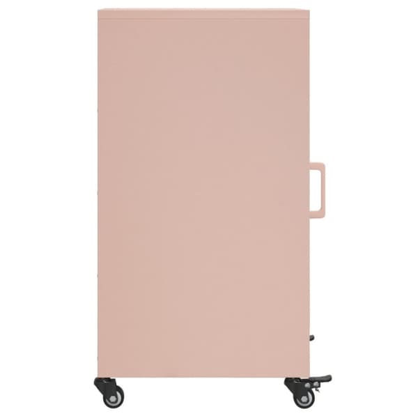 vidaXL Skjenk rosa 36x39x72 cm stål