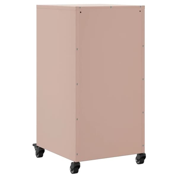 vidaXL Skjenk rosa 36x39x72 cm stål