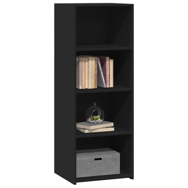 vidaXL Hylle svart 45x41x124 cm konstruert tre