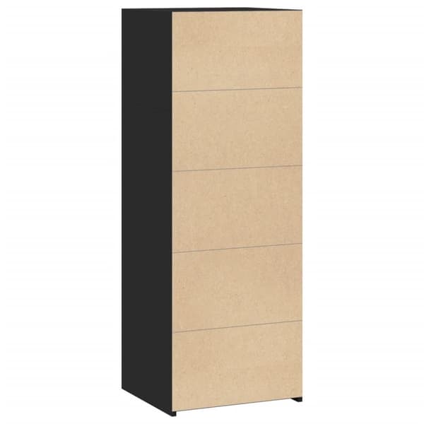 vidaXL Hylle svart 45x41x124 cm konstruert tre