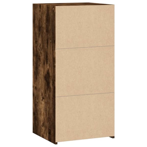 vidaXL Skjenk røkt eik 45x41x93 cm konstruert tre
