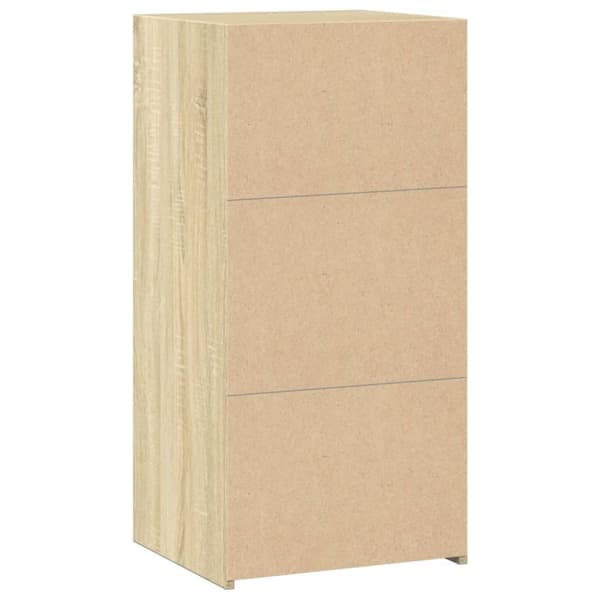 vidaXL Skjenk sonoma eik 45x41x93 cm konstruert tre
