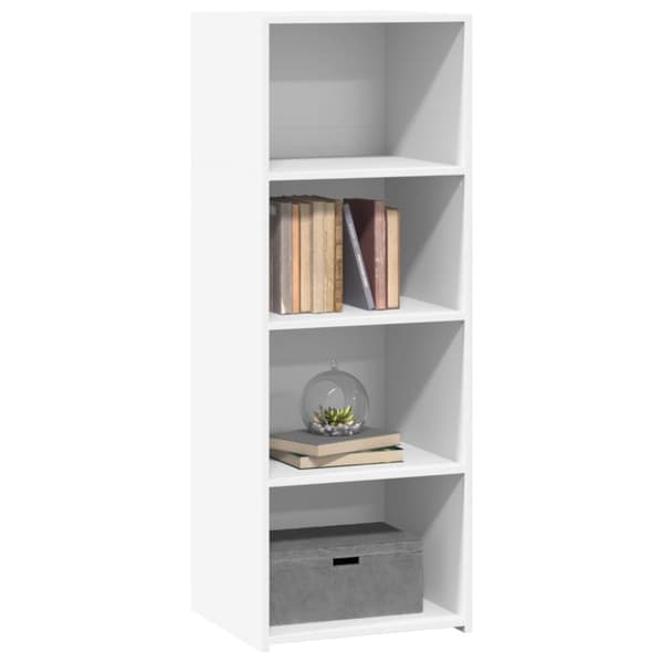 vidaXL reol 45x41x124 cm konstrueret træ hvid