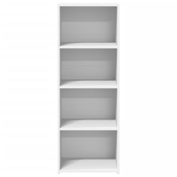 vidaXL reol 45x41x124 cm konstrueret træ hvid