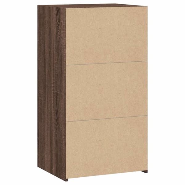 vidaXL skænk 50x41x93 cm konstrueret træ brun egetræsfarve