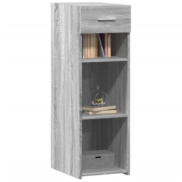vidaXL Senkki harmaa Sonoma 30x42,5x93 cm tekninen puu