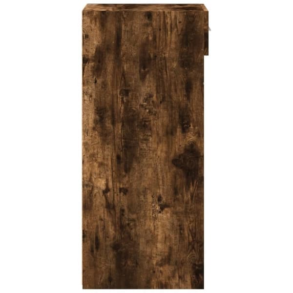 vidaXL reol 30x42,5x93 cm konstrueret træ røget egetræsfarve