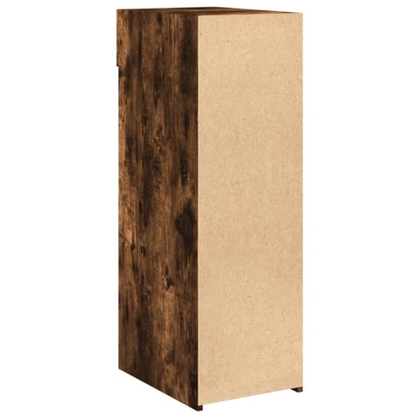 vidaXL reol 30x42,5x93 cm konstrueret træ røget egetræsfarve
