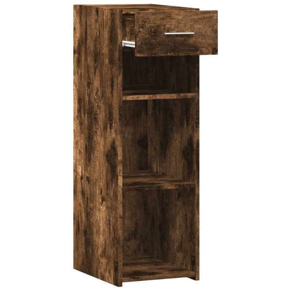 vidaXL reol 30x42,5x93 cm konstrueret træ røget egetræsfarve