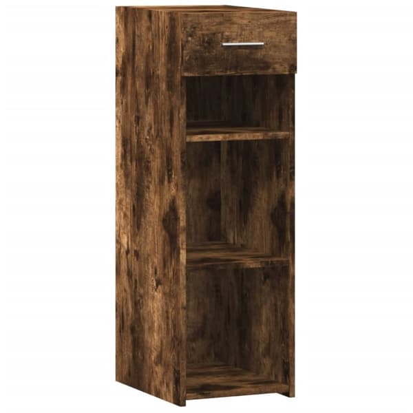 vidaXL reol 30x42,5x93 cm konstrueret træ røget egetræsfarve