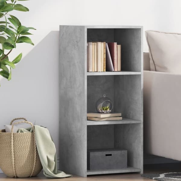 vidaXL Skjenk betonggrå 40x41x93 cm konstruert tre