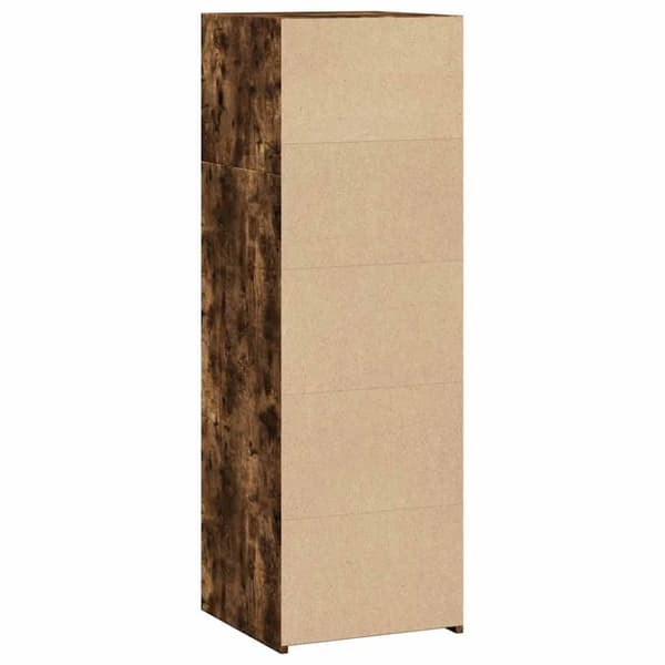 vidaXL Hylle røkt eik 40x41x124 cm konstruert tre