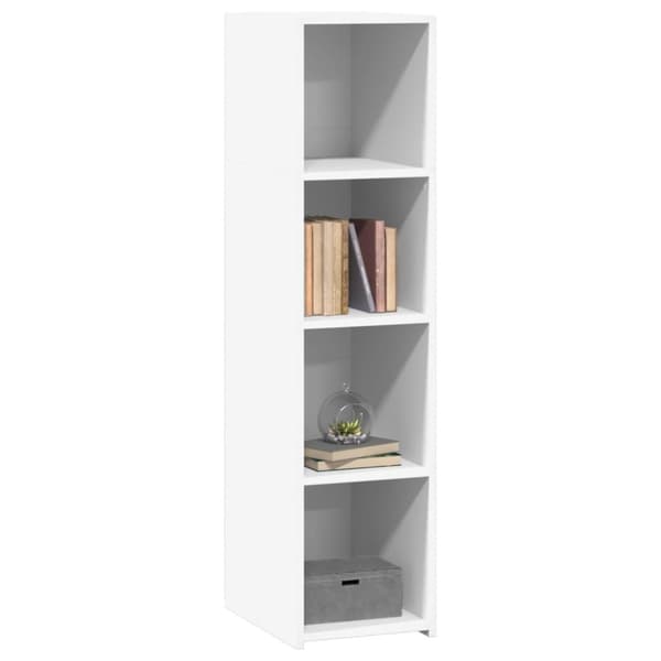 vidaXL Hylle hvit 30x41x124 cm konstruert tre