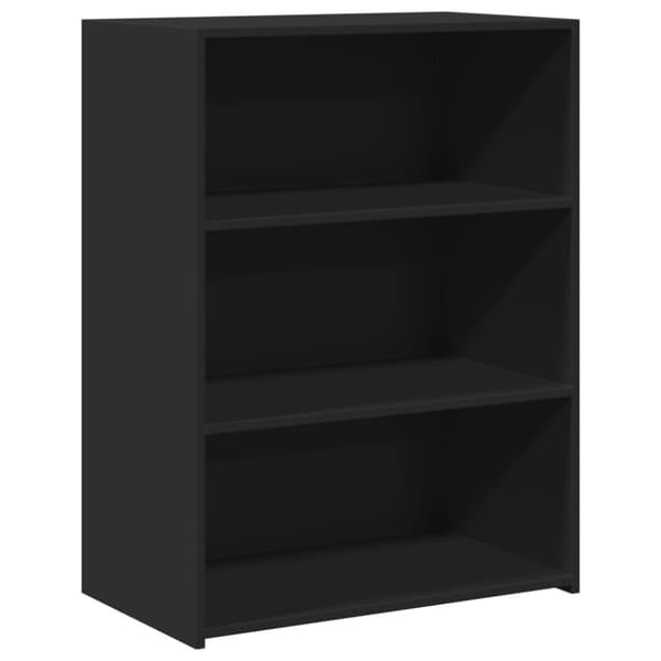 vidaXL Skjenk svart 70x41x93 cm konstruert tre