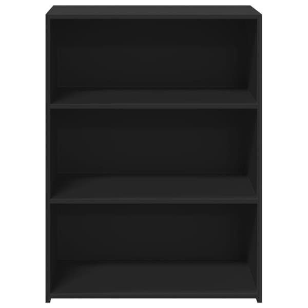 vidaXL Skjenk svart 70x41x93 cm konstruert tre