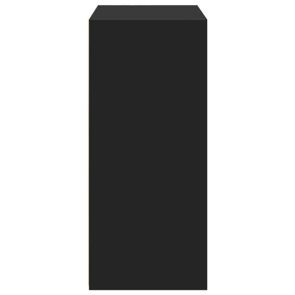 vidaXL Skjenk svart 70x41x93 cm konstruert tre